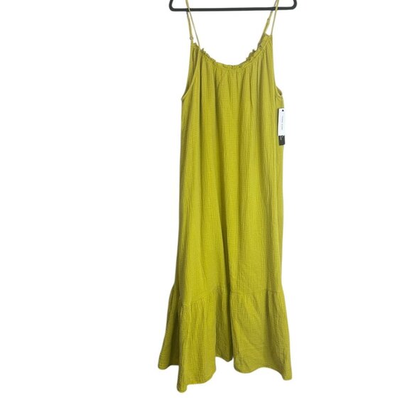 Tribal NWT Limoncello Strappy Maxi Dress Gauze Tiered Pockets Muslin Sz XXL - Picture 1 of 6